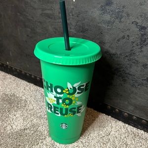🌲NEW♻️Starbucks 2023 Green ‘Choose to Reuse’ Earth Reusable Cold Cup